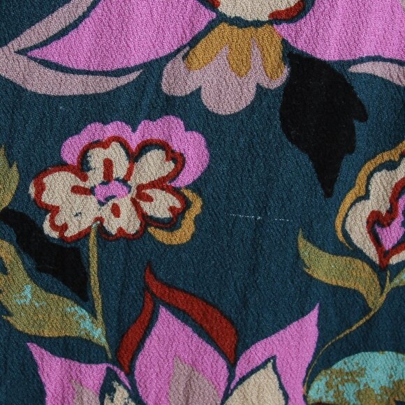 Free People Coco One Piece Jumpsuit Wide Leg Cross Open Back Floral Green Size 6 - Picture 5 of 16